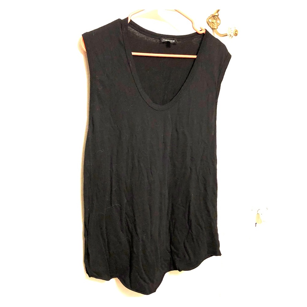 Topshop Women’s Oversized Black Tank